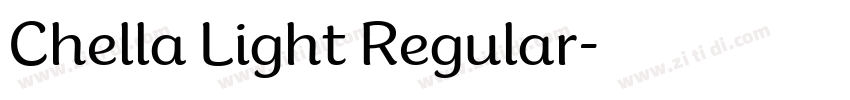 Chella Light Regular字体转换